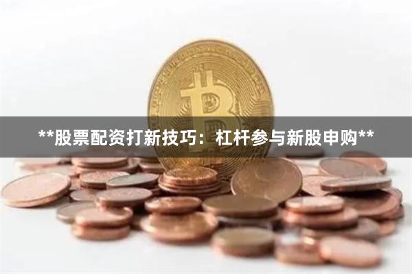 **股票配资打新技巧：杠杆参与新股申购**