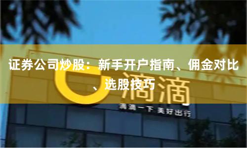 证券公司炒股：新手开户指南、佣金对比、选股技巧